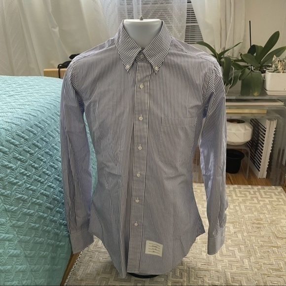 THOM BROWNE Mens Shirt Size3 - Picture 1 of 8